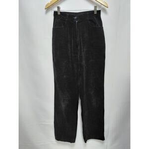 Mantessa 100% Cotton Pants Black Women Solid Straight Size 8